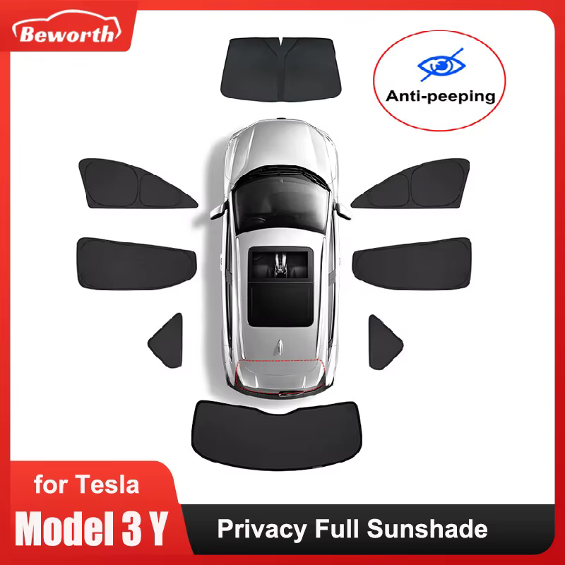 Tesla Parasol de ventana lateral para Model 3/Y – privacidad y pantalla