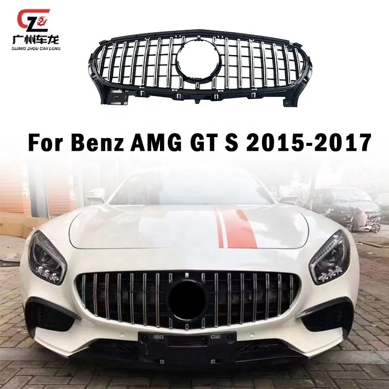 Parrilla delantera estilo GTR para Mercedes AMG GT S/R/C 2015-2017 - imagen 4