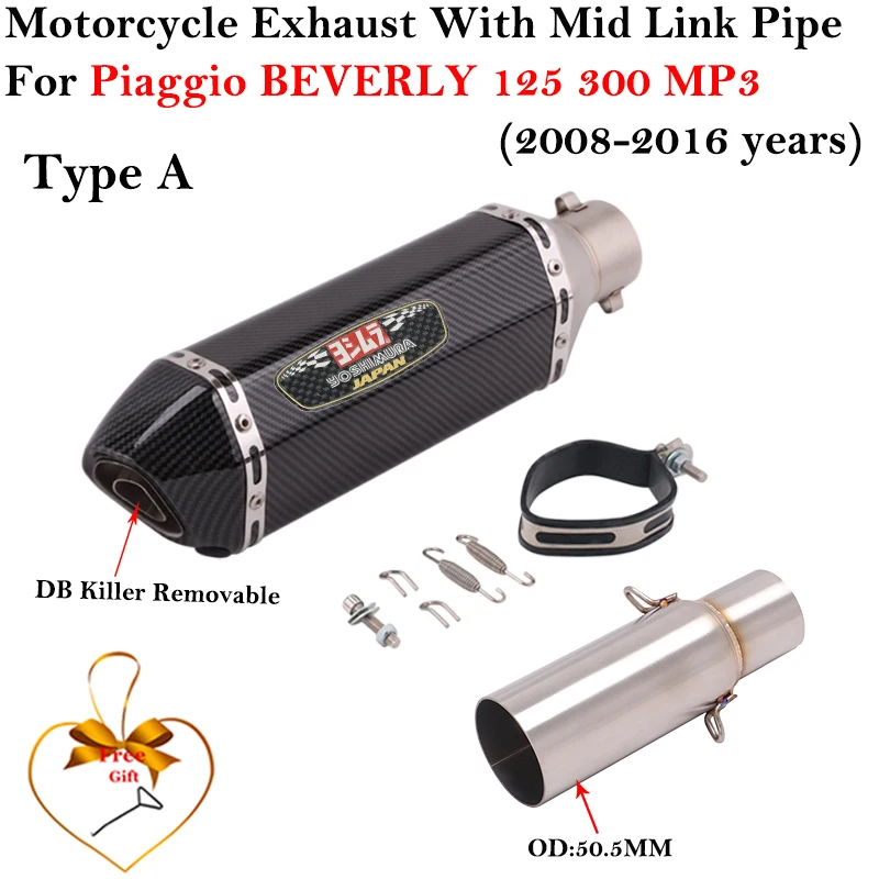 Piaggio Silenciador de escape Beverly MP3 X10 DB Killer 2008-2016 - imagen 3