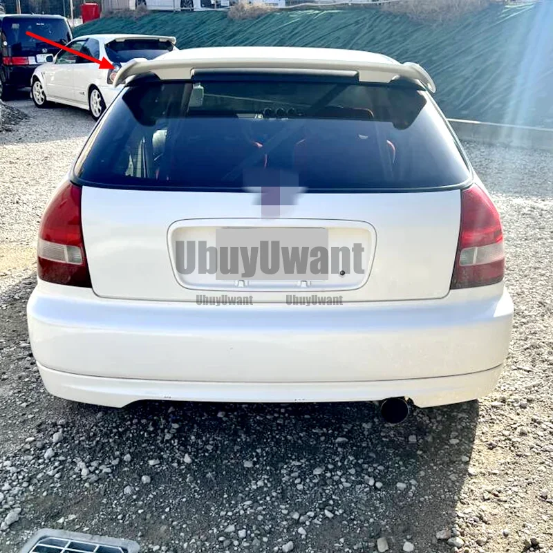 Alerón trasero ABS negro para Honda Civic 1996-2000 – Techo - imagen 3