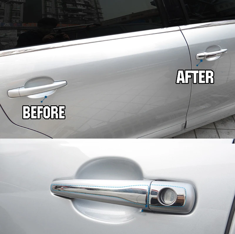 Moldura cromada maneta puerta Peugeot 207 2008 308 Citroën C4 - imagen 2