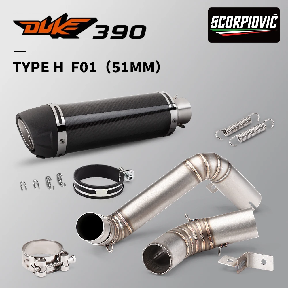 Tubo de escape para motocicleta DUKE