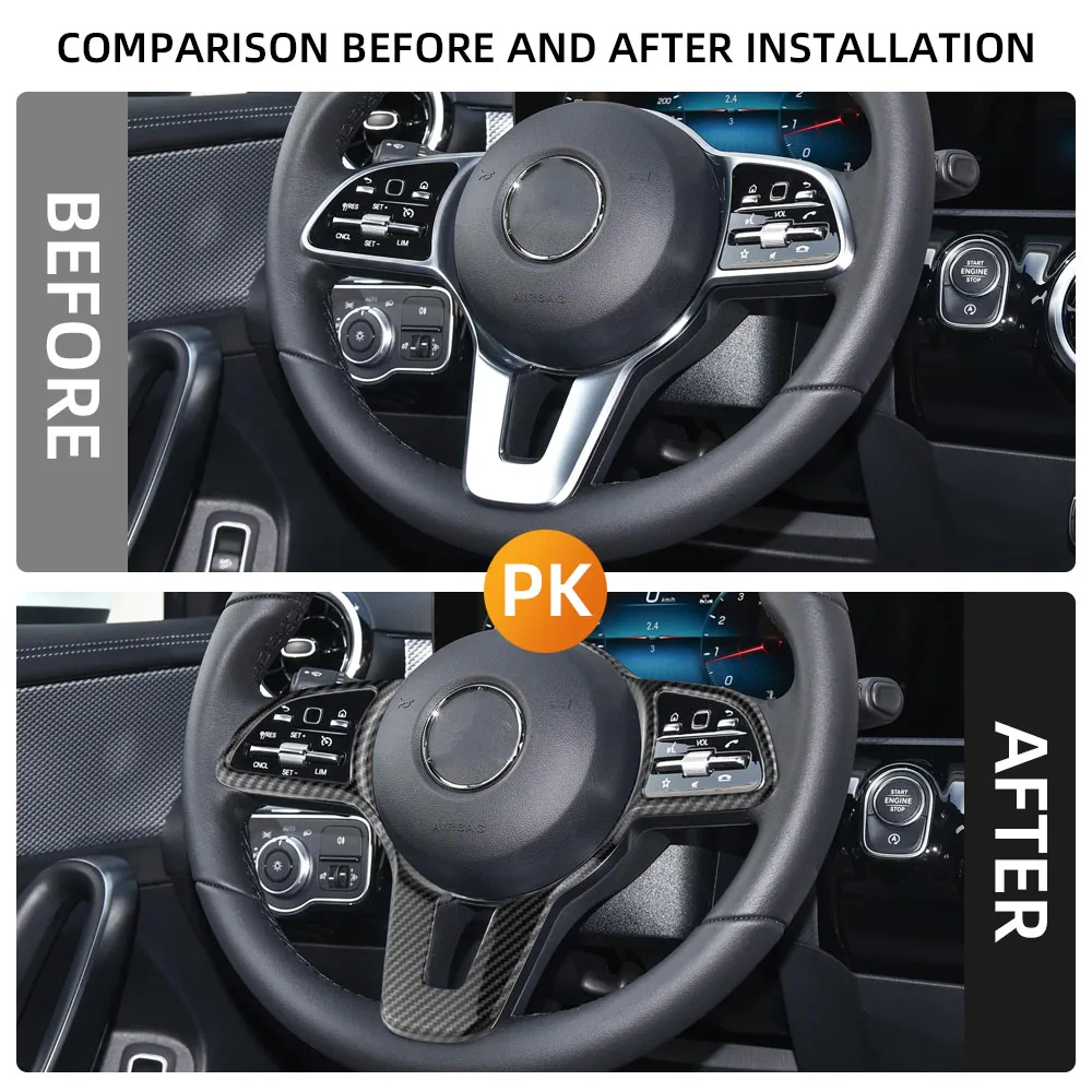 Mercedes-Benz embellecedor panel volante Clase A, B, CLA y GLB