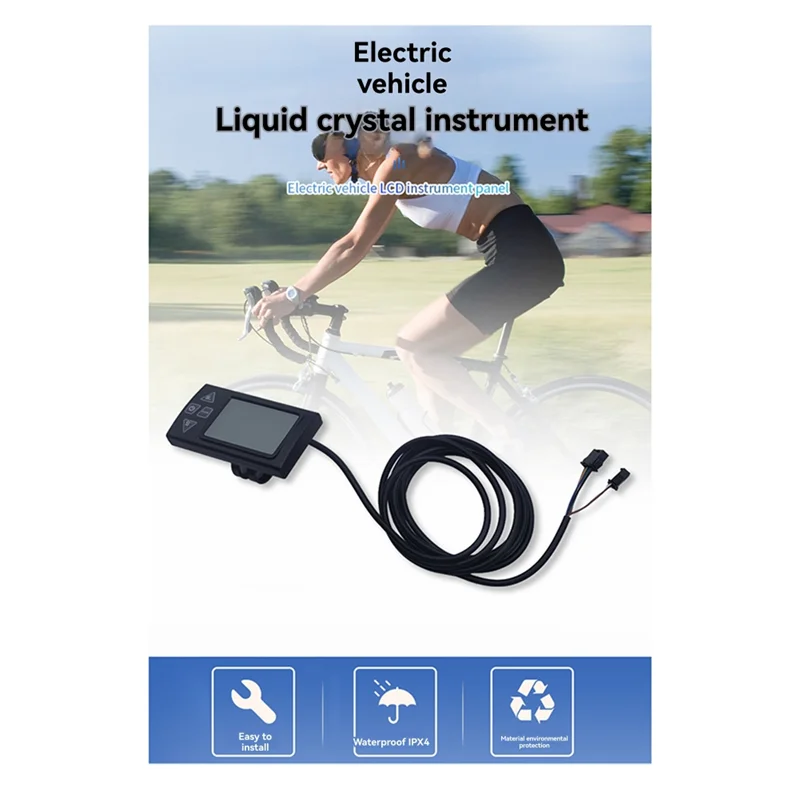 Pantalla LCD 861-SM para bicicleta eléctrica y patinete, 24-60 V - imagen 3