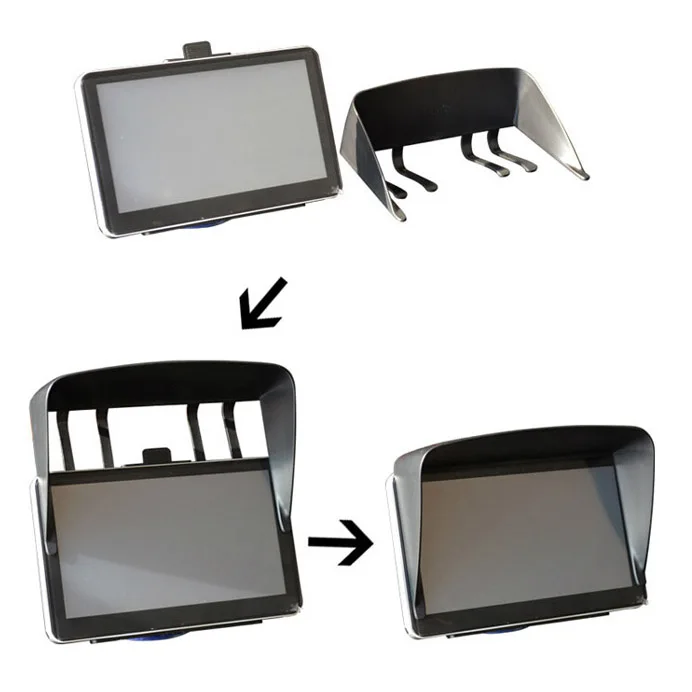 1 parasol antideslumbrante para Garmin 7 "pulgadas GPS nuvi 2757LM 2797LMT 2789LMT Dezl 760LMT bloque parasol Sat Nat - imagen 5