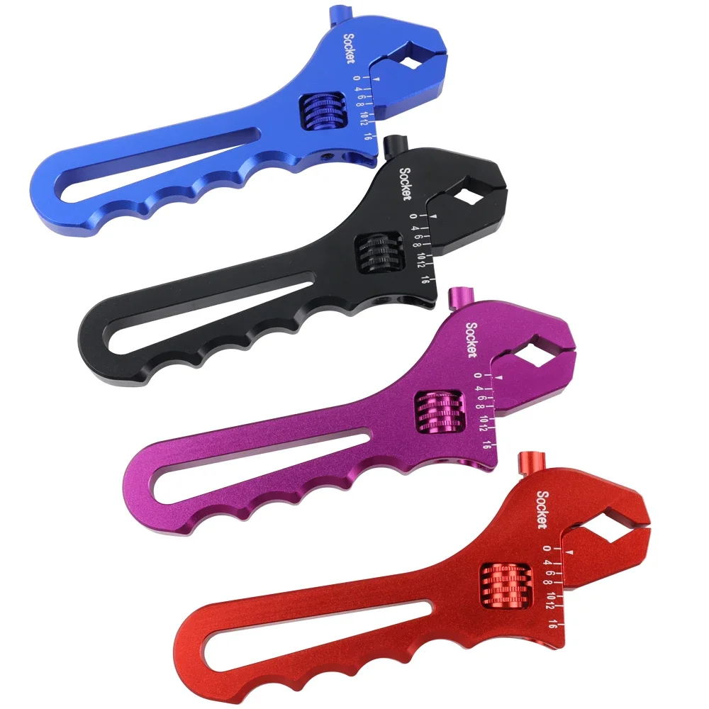 Llave ajustable de aluminio para racores AN-3 a AN-16