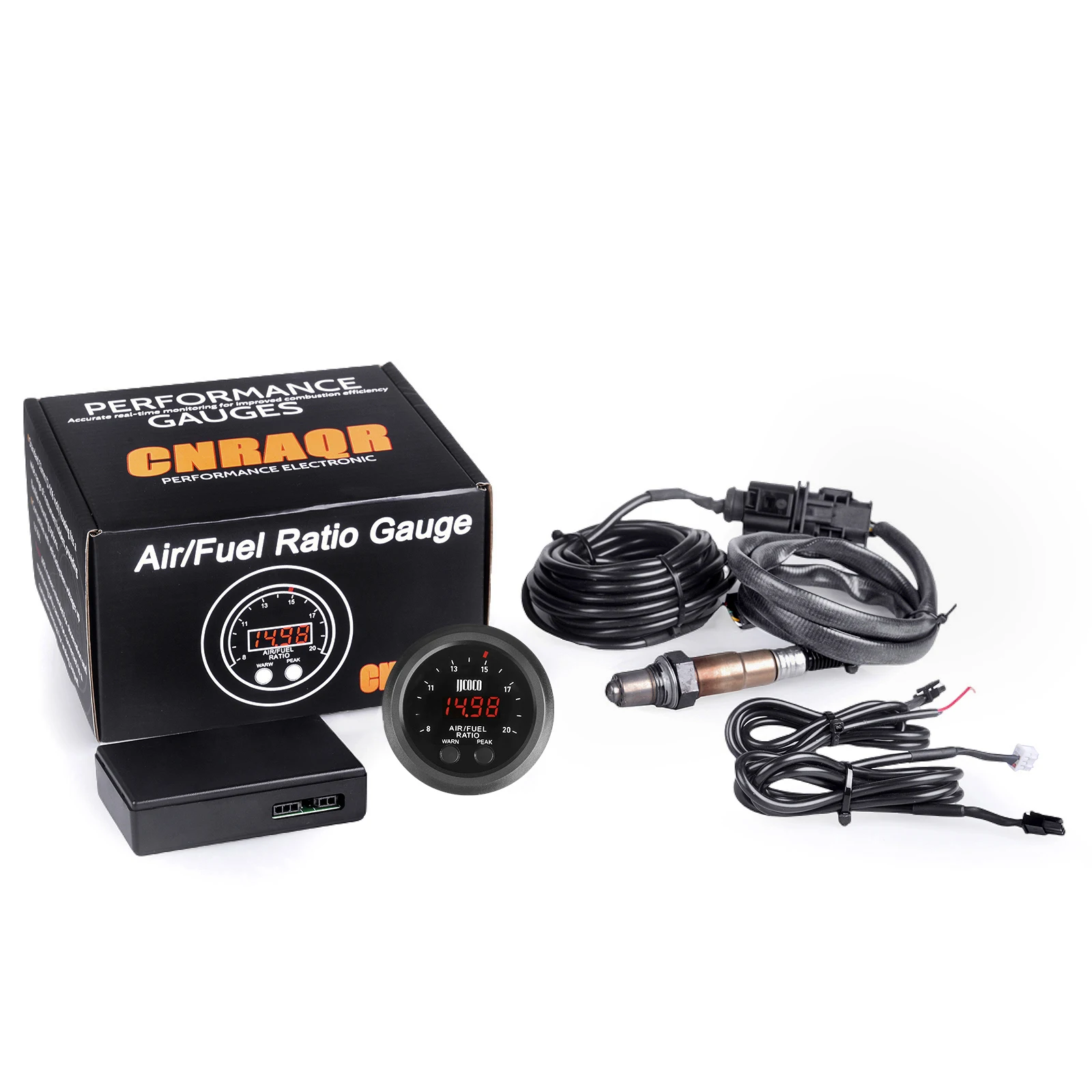 Medidor de relación aire combustible 52mm con sensor O2 banda ancha 12V