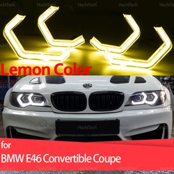Anillos LED DRL Ojos de Ángel amarillos para BMW E46 325ci/330ci
