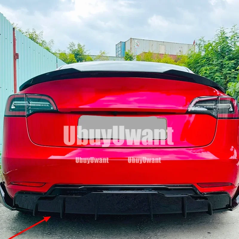 Difusor de Parachoques Trasero Tesla Model 3 2017-2019 UBUYUWANT - imagen 2