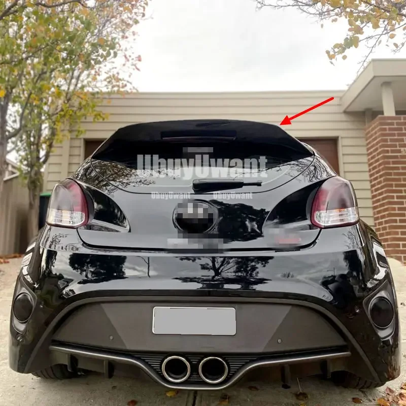 Pico de pato trasero FRP para Veloster Turbo 1.6T con luz de freno - imagen 5