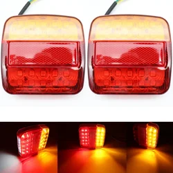 Pareja de pilotos traseros LED 12 V para remolque con freno