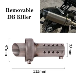 DB Killer extraíble para escape de moto de acero inoxidable