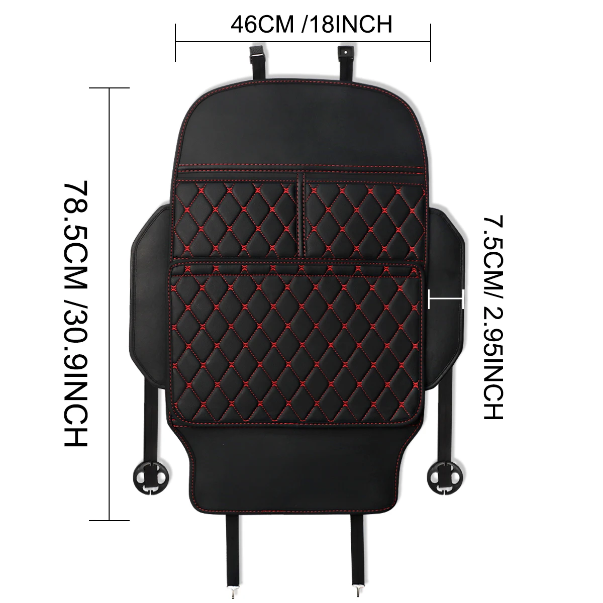 Organizador asiento trasero coche universal con alfombrilla PU - imagen 2
