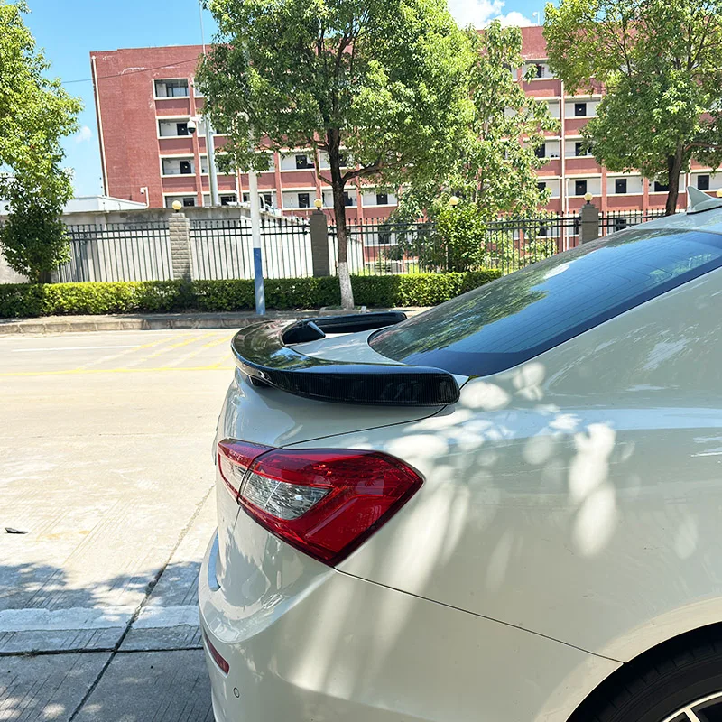 Para 2013-2022 Maserati Ghibli Quattroporte maletero trasero alerón alas tapa trasera alas ABS plástico Tuning Body Kit Accesorios - imagen 4