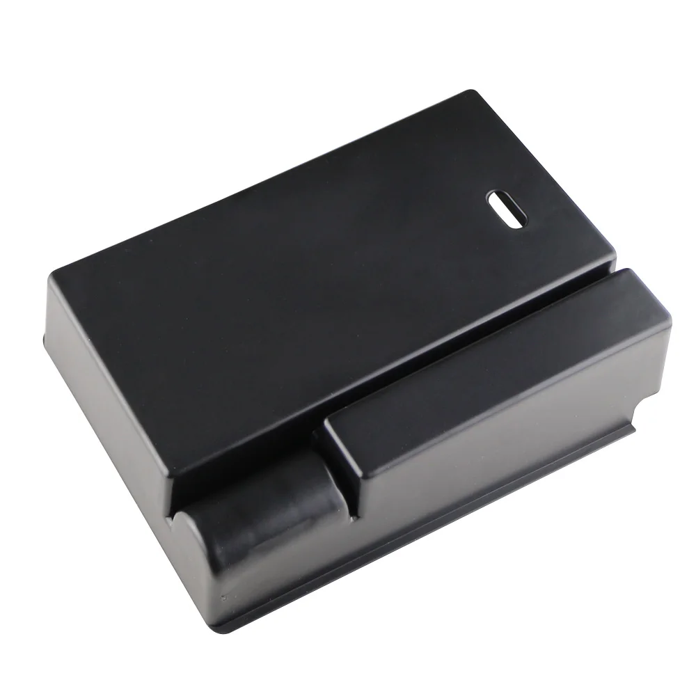 Organizador negro para reposabrazos de coche