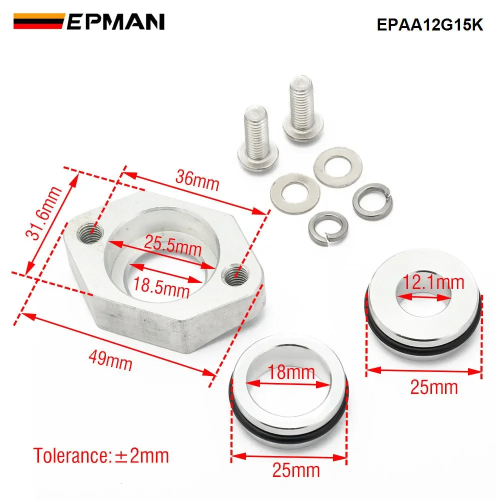 EPMAN brida sensor MAP intercooler VW Audi 1.8T Golf Jetta Beetle A4 - imagen 2