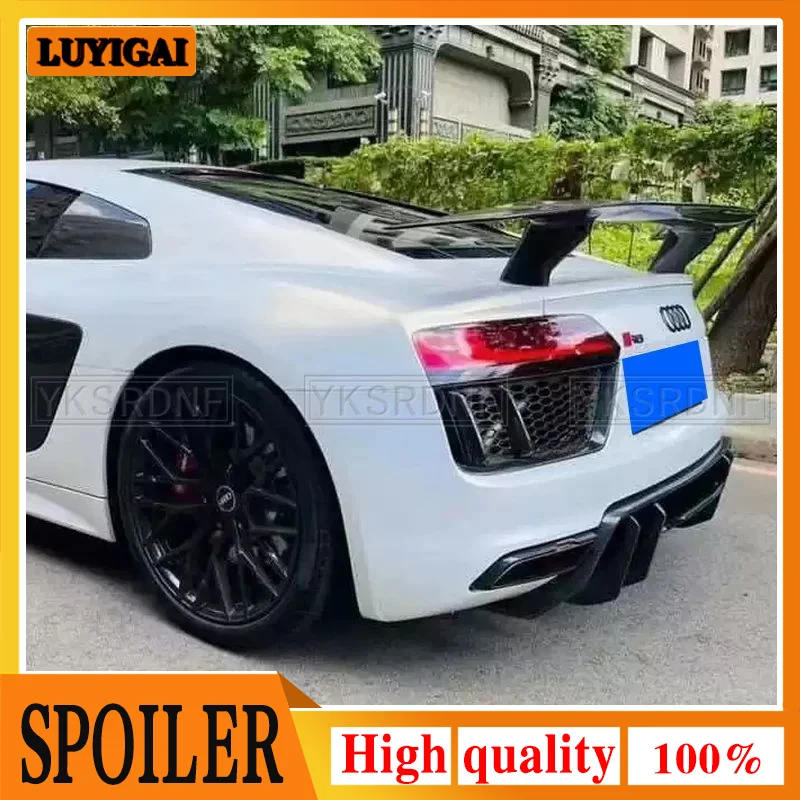 Alerón trasero de fibra de carbono para Audi R8 V10 Coupé 2016-2019