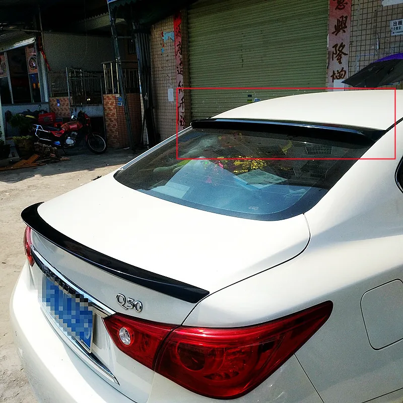 Alerón trasero ABS efecto carbono para Infiniti Q50 2014-2021 - imagen 3