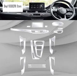 Para Audi A4 B9 2020-2022 consola central Interior de coche película protectora transparente de TPU película de reparación antiarañazos accesorios Refit