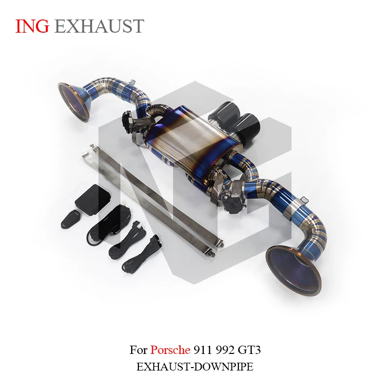 Tubo válvula remota eléctrica Catback para Porsche 911 992 GT3 4.0L - imagen 2