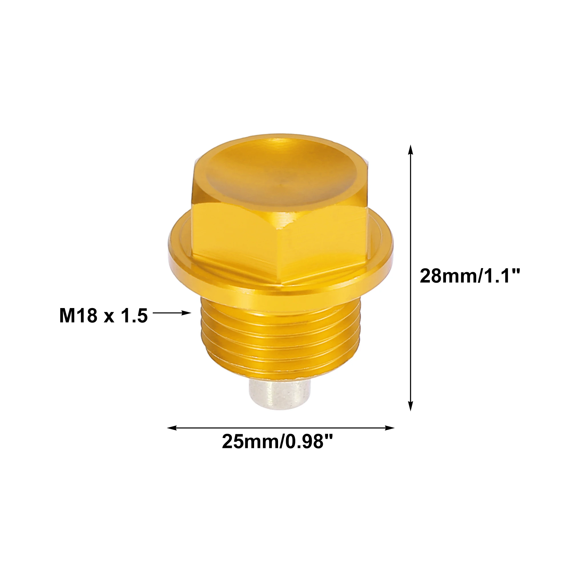 X Autohaux Tapón magnético de cárter con junta universal - imagen 3