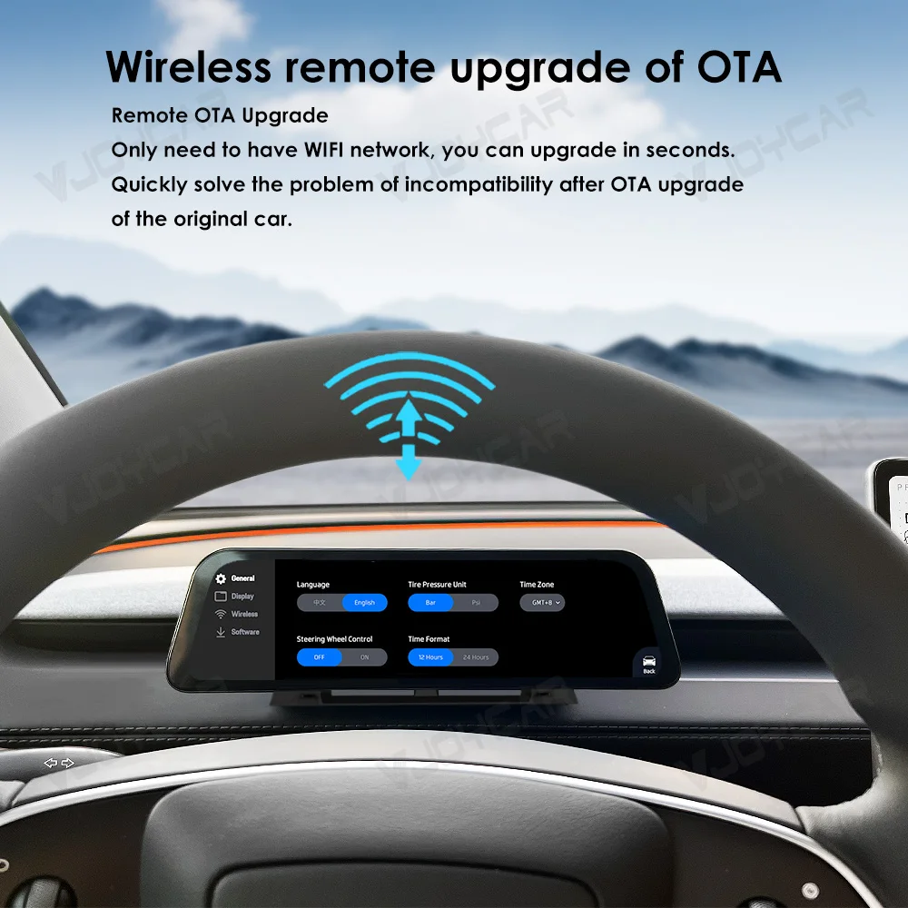 Vjoycar Tablero inteligente 9,66 pulgadas para Tesla Model 3 OTA - imagen 4