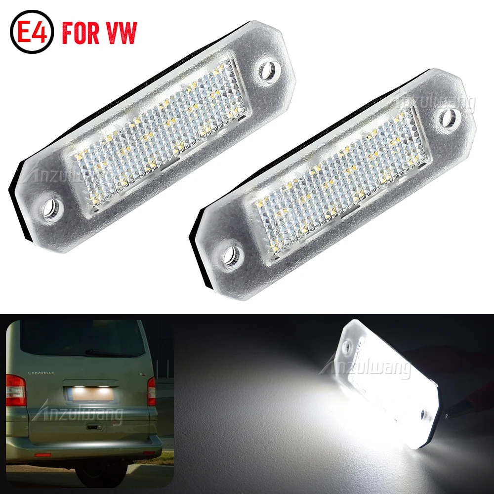 2 uds para VW Transporter T5 2003-2015 T6 para Caddy 2004-2017 luz LED blanca para matrícula lámpara de placa de número - imagen 2