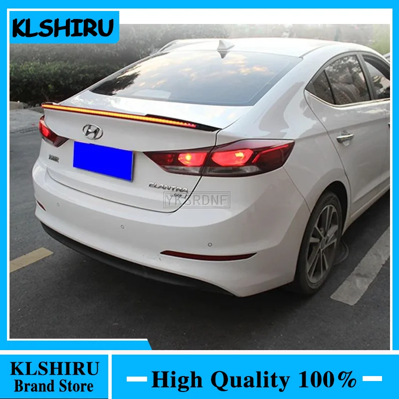 Alerón trasero LED Hyundai Elantra 2017-2019 ABS pintado negro o blanco