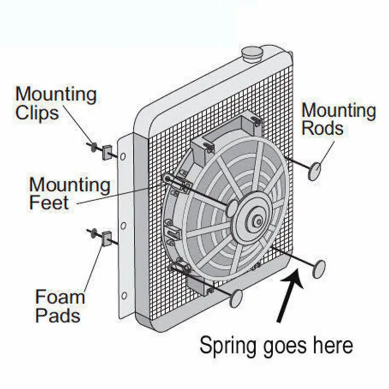 Electroventilador de radiador 12 V 80 W – 12 pulgadas - imagen 5
