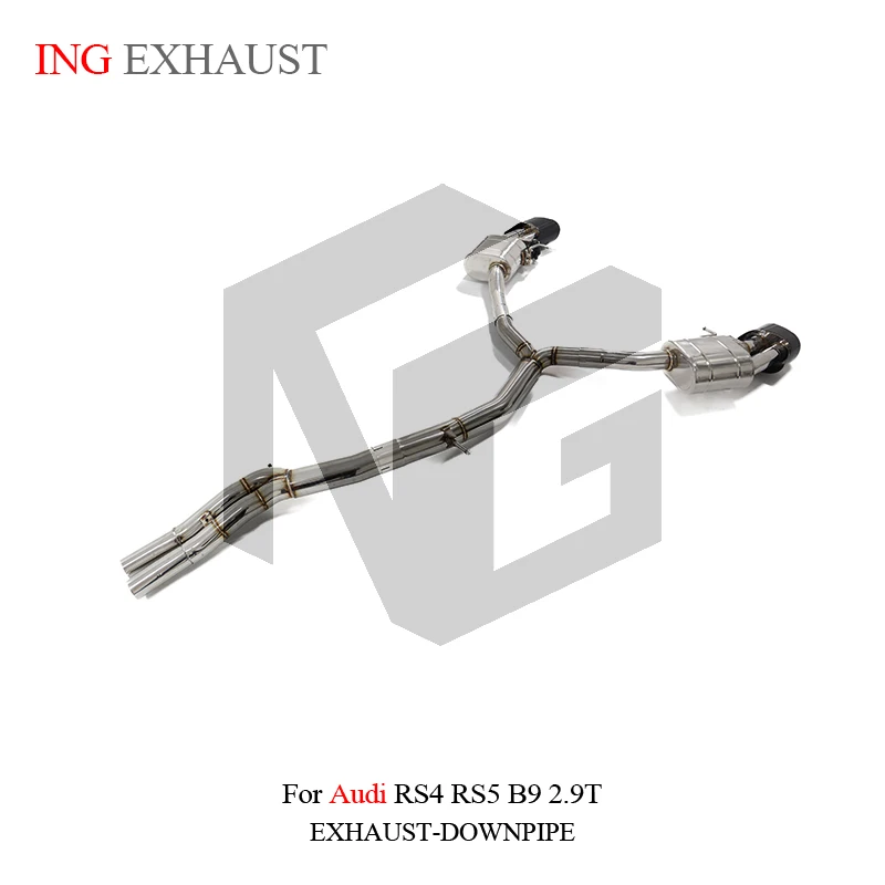 InG Catback de escape de acero inoxidable para Audi RS4 RS5 2.9T silenciador de válvula de coche - imagen 5