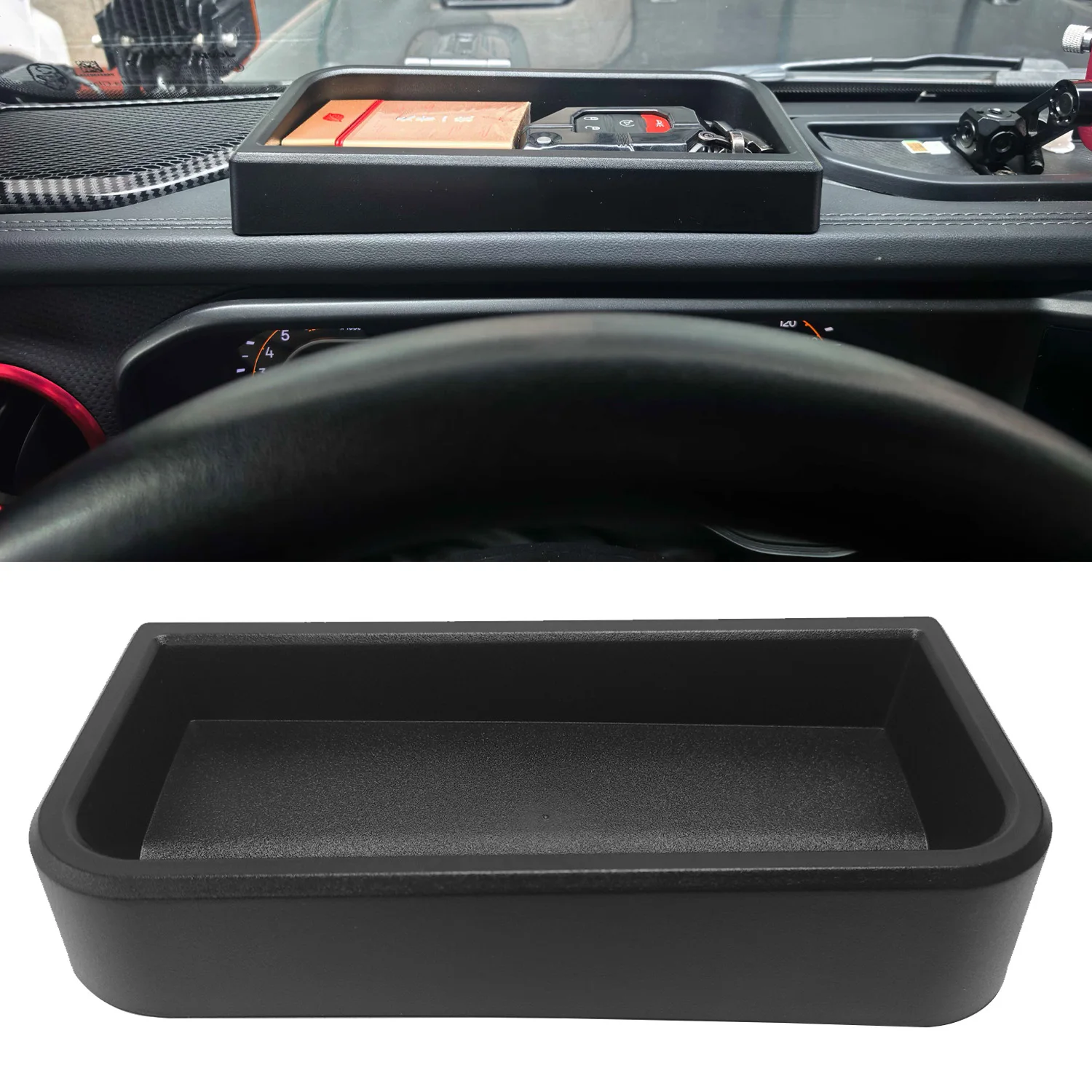 Organizador salpicadero Jeep Wrangler JL 2024+ – Bandeja consola central