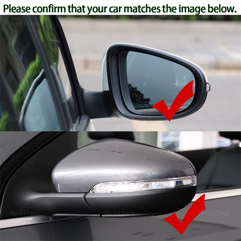Lente espejo retrovisor VW Golf 6 MK6 2009-2012 Touran 2011-2015 - imagen 2