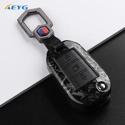 Funda ABS efecto carbono para llave Peugeot y Citroën
