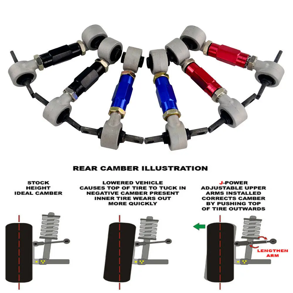 Brazos suspensión traseros ajustables Honda Civic EK EG 88-00 - imagen 5