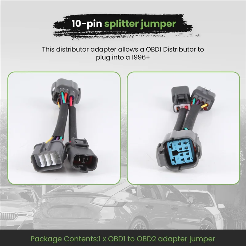 Adaptador OBD1 a OBD2 AEF3 – Honda Civic / Acura 10 pines - imagen 4