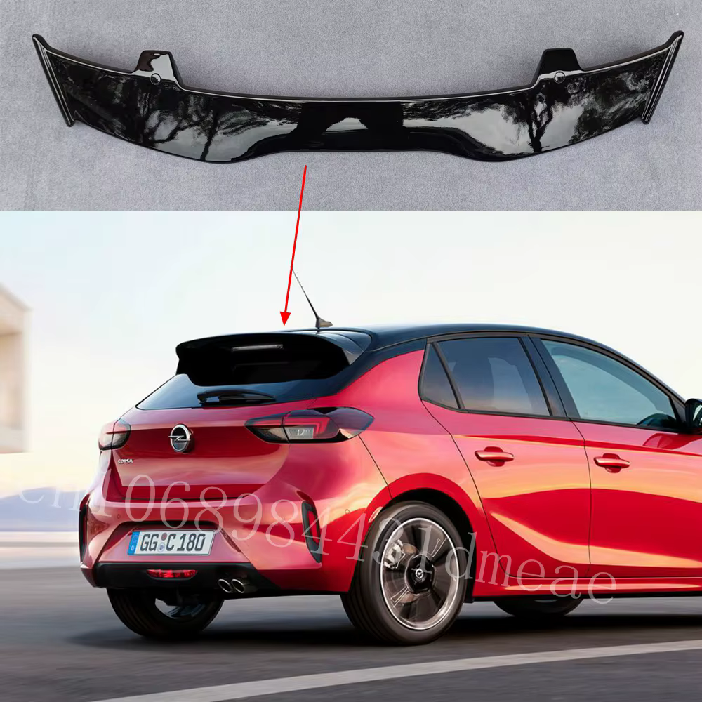 Alerón trasero ABS efecto carbono para Opel Corsa 2015-2023