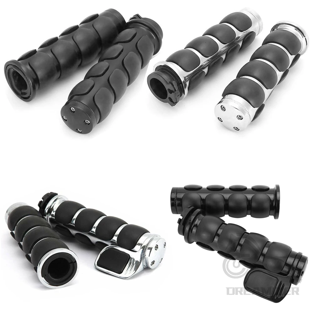 Puños Spike de manillar 1” para Harley-Davidson y Kawasaki VN500
