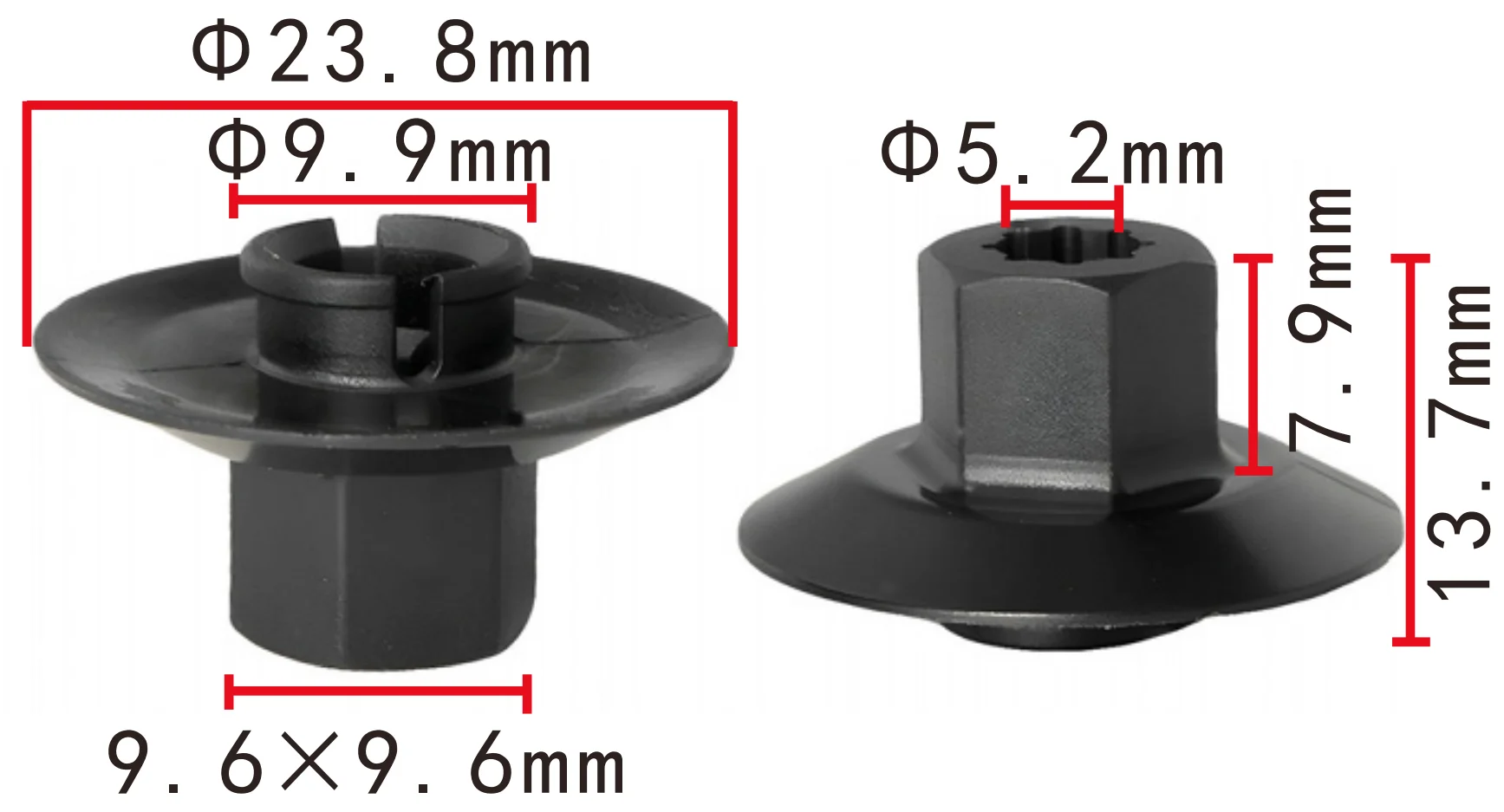 Clips panel de suelo Toyota 9048010024 – Shhworldsea - imagen 2
