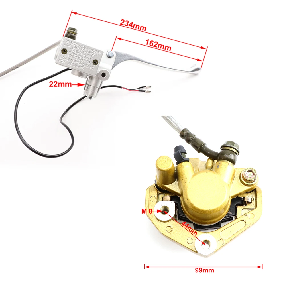 Pinza de freno delantera hidráulica para Honda Z50/Z50R, Yamaha Jog - imagen 3