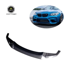 Labio del parachoques delantero de fibra de carbono estilo GTS-MC para BMW F87 M2 2016-18
