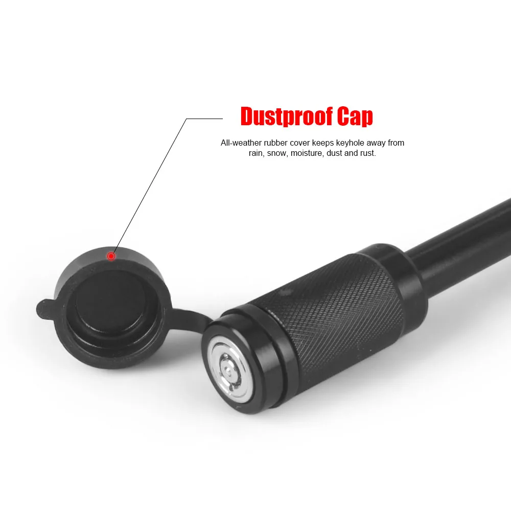 Cerradura antirrobo enganche-remolque RV – acero 5/8" - imagen 5
