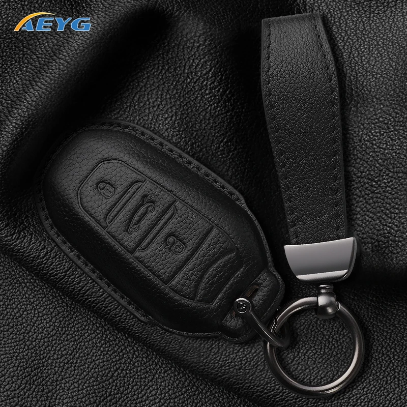Funda de cuero para llave Peugeot 308, 3008 y Citroën C3, C4