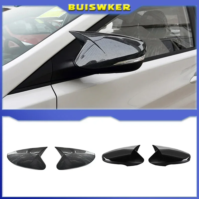 Kit carcasas espejo retrovisor Hyundai Elantra 2012-2018 acabado carbono