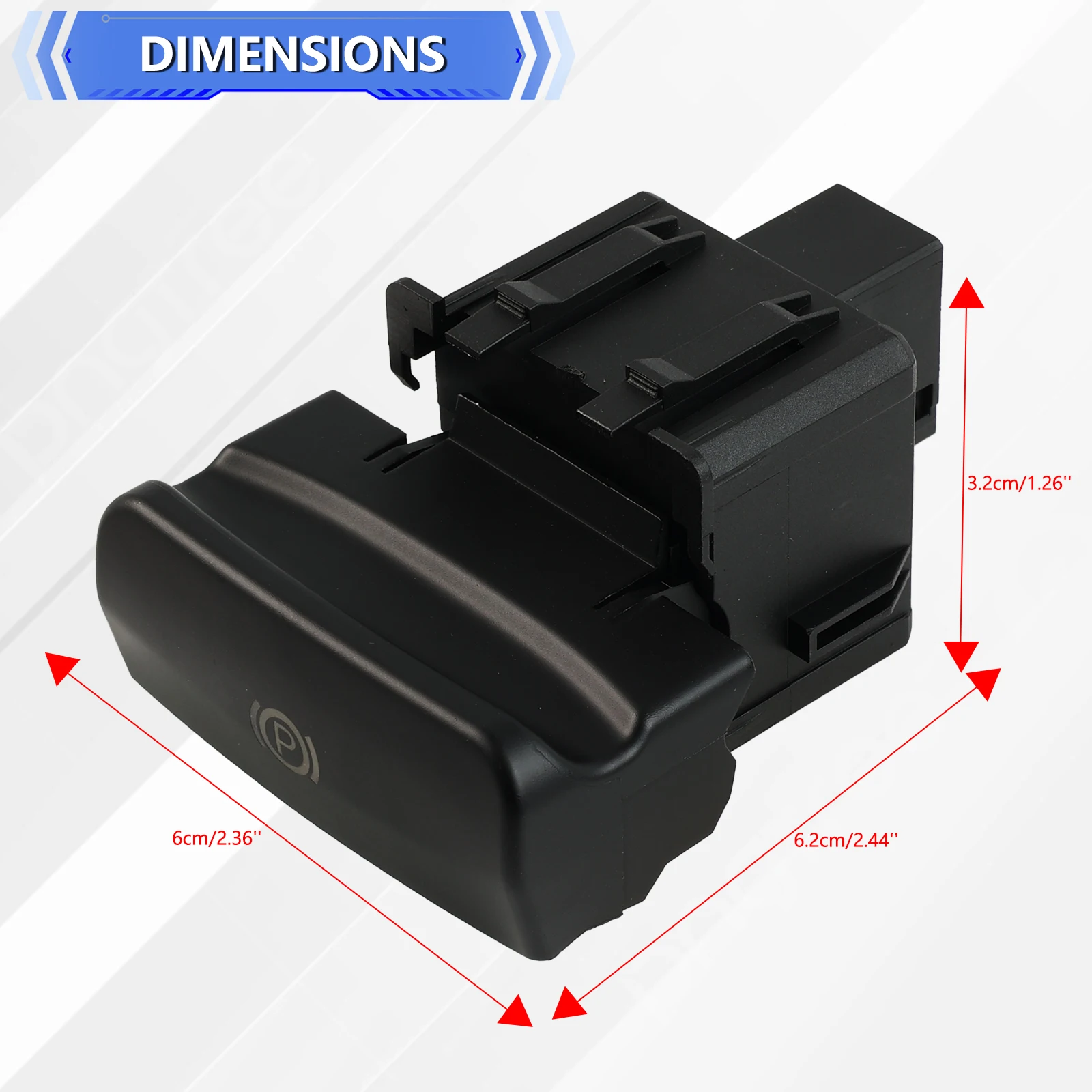 Para Peugeot 3008/5008 Citroen C4 II C4 Grand DS4 freno de estacionamiento electrónico interruptor de Control de freno de mano botón P 470702 470703 470706 - imagen 5
