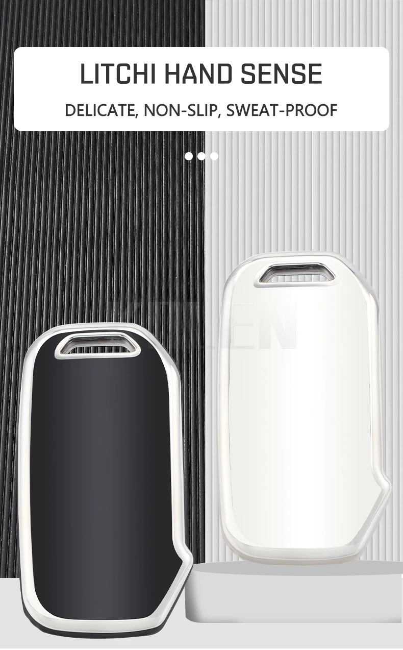 Funda de TPU blanca para llave KIA