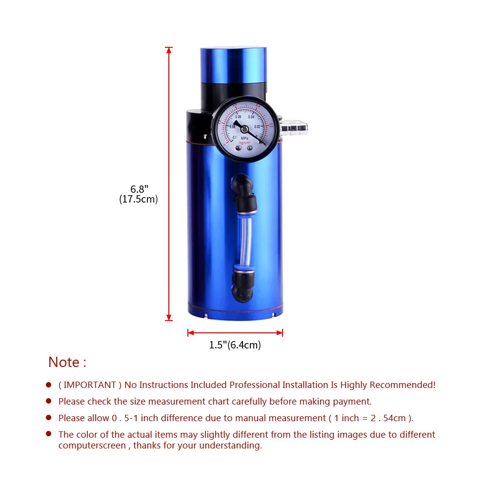 Depósito captura aceite aluminio con manómetro de vacío y ventilación - imagen 2