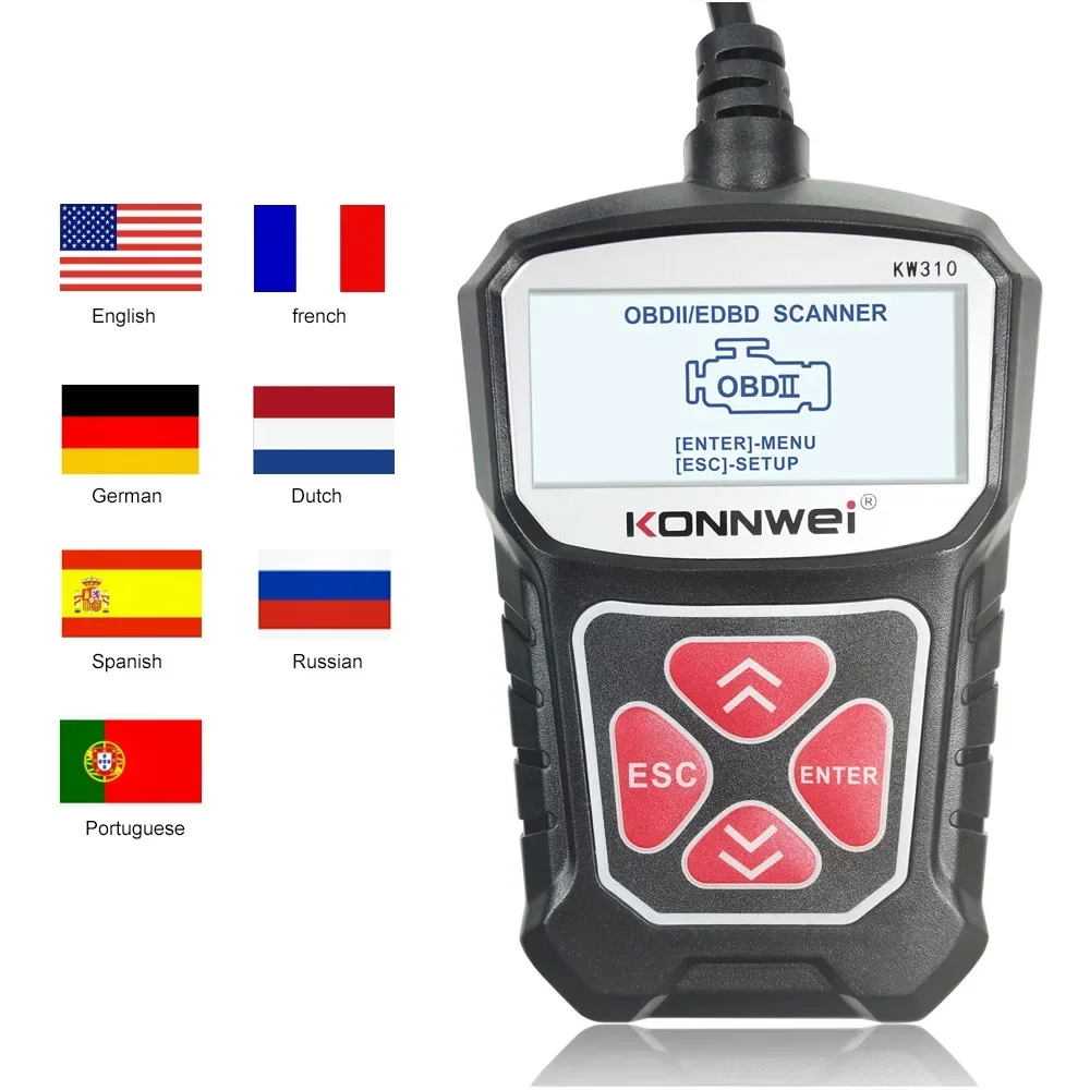 Konnwei KW310 – Escáner diagnóstico OBD2 Bluetooth ELM327 - imagen 2