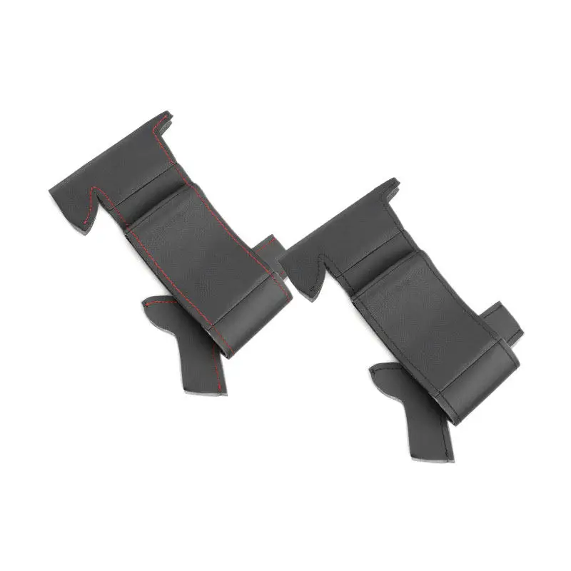 Cubierta de cuero suave para volante de coche, embellecedor de cuero para Citroen Berlingo Jumpy 2009-2016 Peugeot 207 Expert Partner Toyota Proace - imagen 2