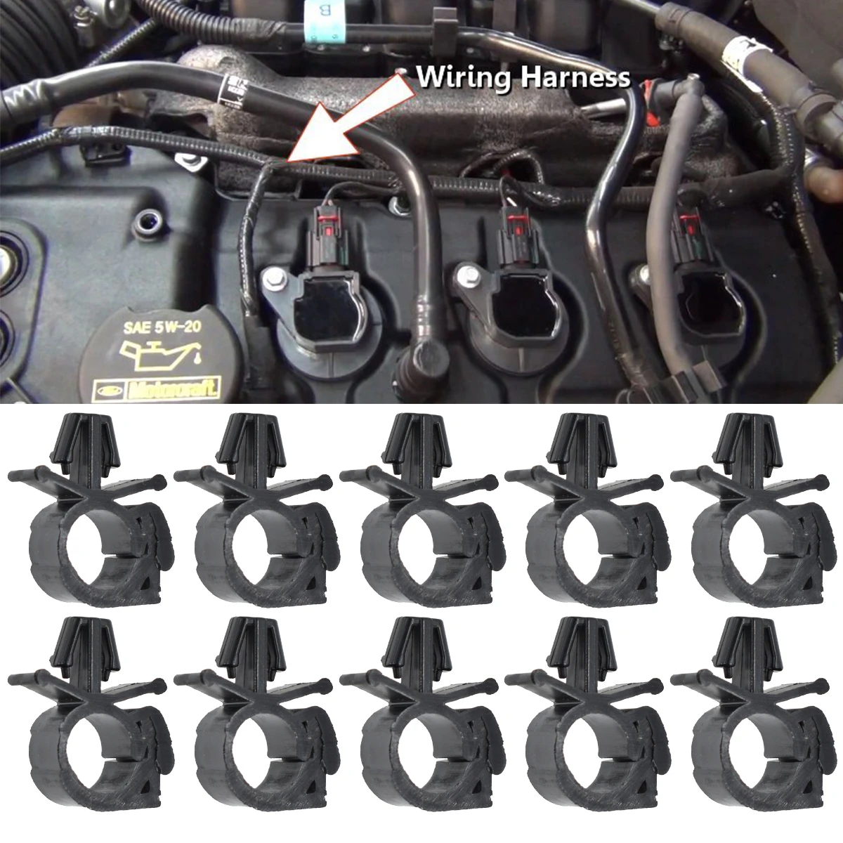 Sujetacables universal para cableado y mangueras de coche - imagen 5