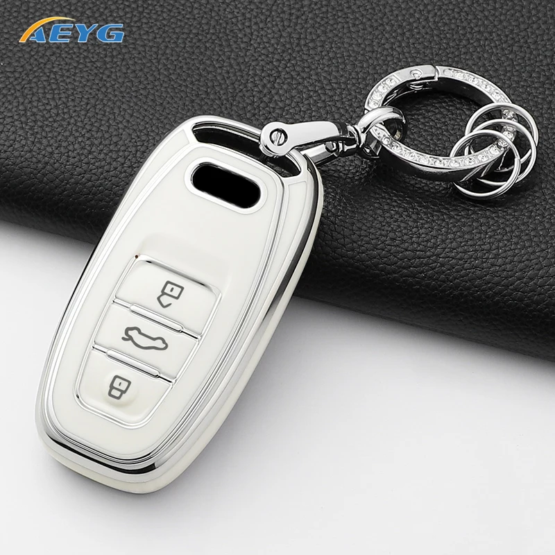 Funda de TPU para llave de coche compatible con modelos Audi